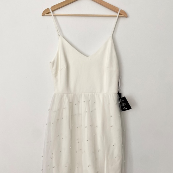 Lulus lovin you white pearl maxi dress - Picture 6 of 9